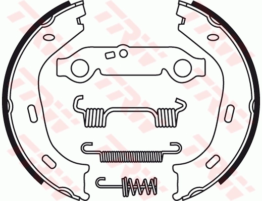 Brake Shoe Set, parking brake