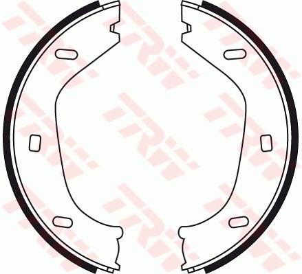 Brake Shoe Set, parking brake