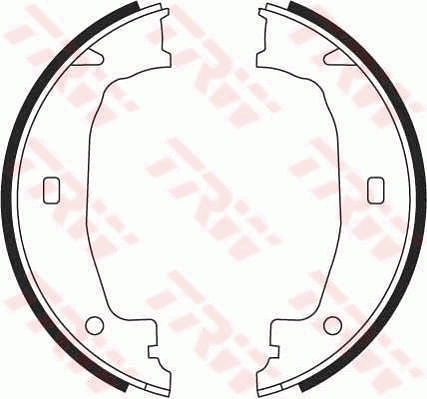 Brake Shoe Set, parking brake