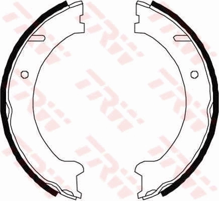 Brake Shoe Set, parking brake