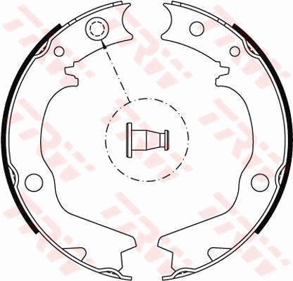 Brake Shoe Set, parking brake