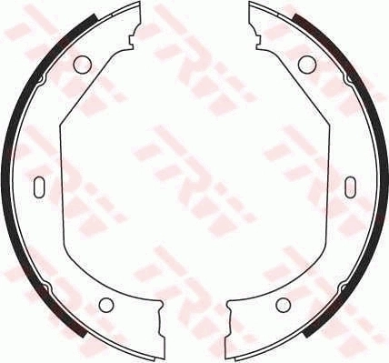 Brake Shoe Set, parking brake