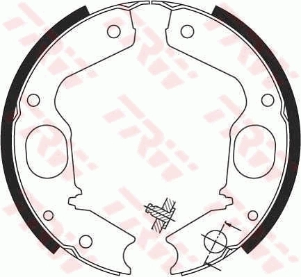 Brake Shoe Set, parking brake