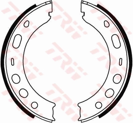 Brake Shoe Set, parking brake