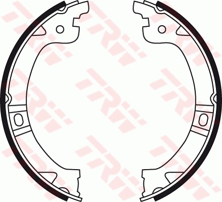 Brake Shoe Set, parking brake