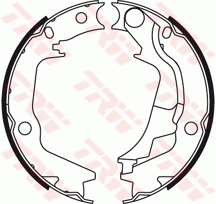 Brake Shoe Set, parking brake