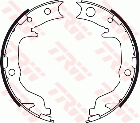 Brake Shoe Set, parking brake