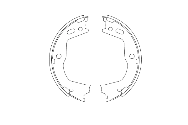 Brake Shoe Set, parking brake