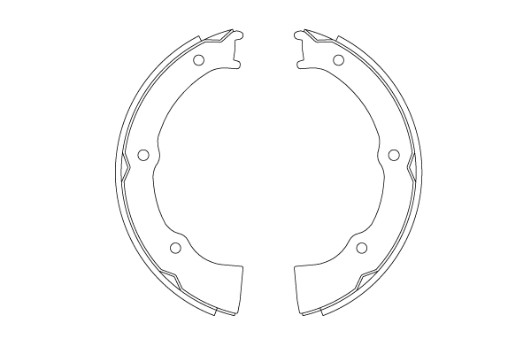 Brake Shoe Set, parking brake