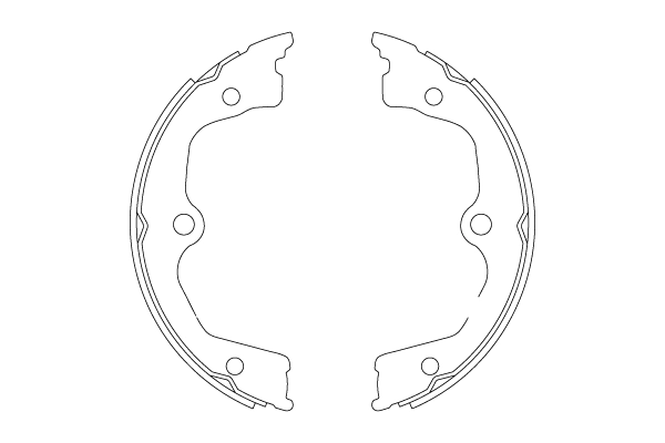 Brake Shoe Set, parking brake