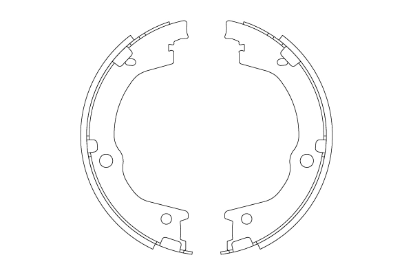 Brake Shoe Set, parking brake