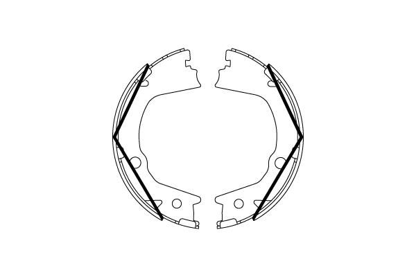Brake Shoe Set, parking brake