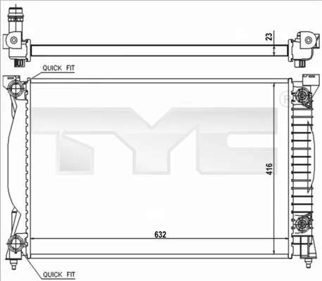 Radiator, engine cooling