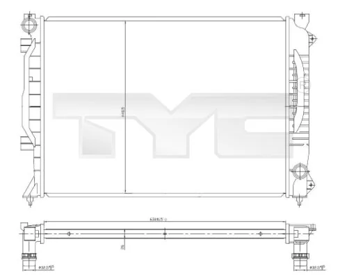 Radiator, engine cooling