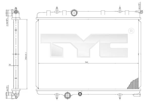 Radiator, engine cooling