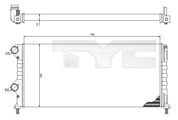 Radiator, engine cooling