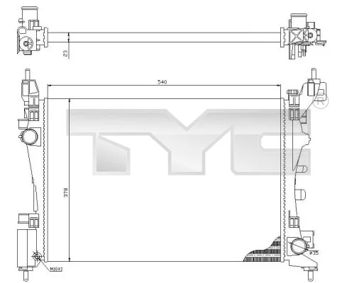 Radiator, engine cooling