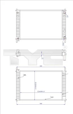 Radiator, engine cooling