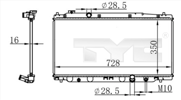 Radiator, engine cooling