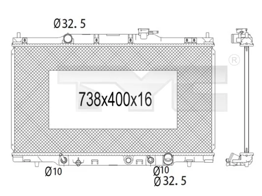 Radiator, engine cooling