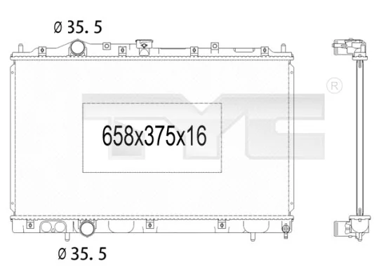 Radiator, engine cooling