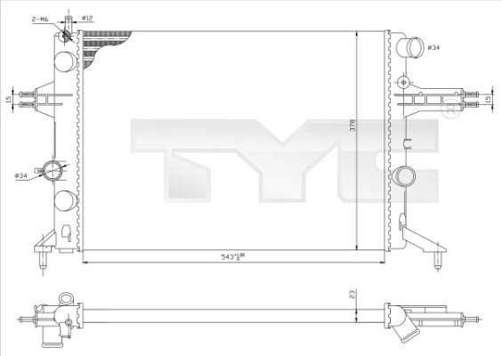 Radiator, engine cooling