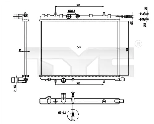 Radiator, engine cooling