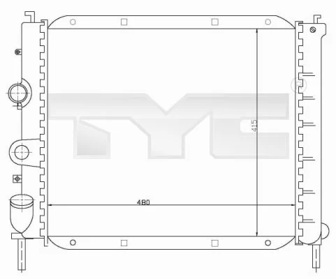 Radiator, engine cooling