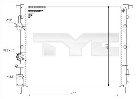 Radiator, engine cooling