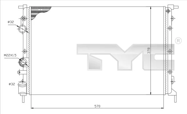 Radiator, engine cooling