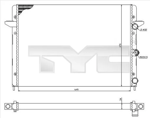 Radiator, engine cooling