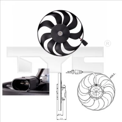 Fan, engine cooling