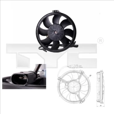 Fan, engine cooling