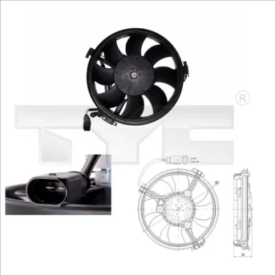 Fan, engine cooling