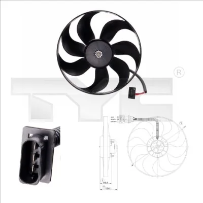 Fan, engine cooling