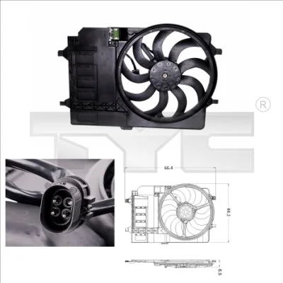 Fan, engine cooling