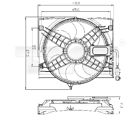 Fan, engine cooling