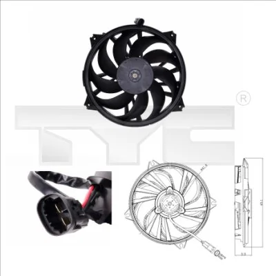 Fan, engine cooling
