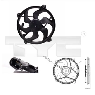 Fan, engine cooling