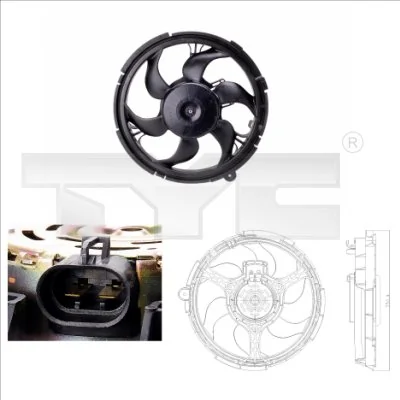 Fan, engine cooling