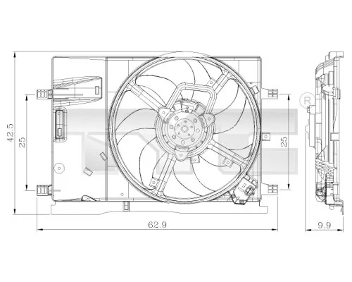 Fan, engine cooling