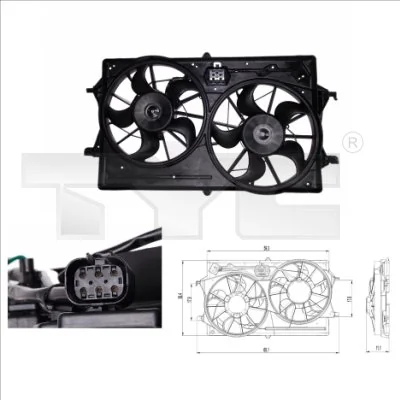 Fan, engine cooling