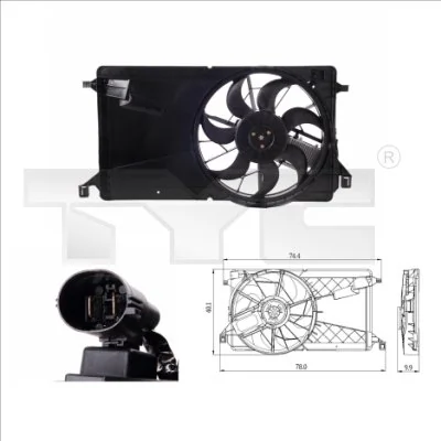 Fan, engine cooling