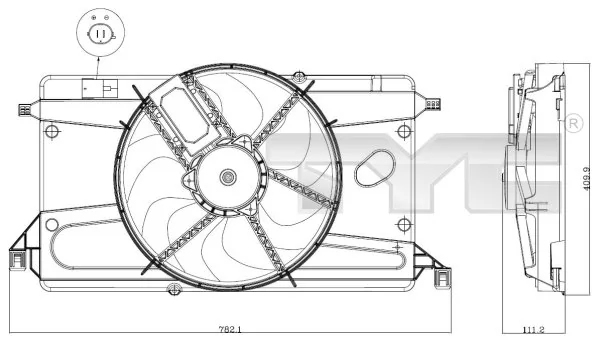 Fan, engine cooling
