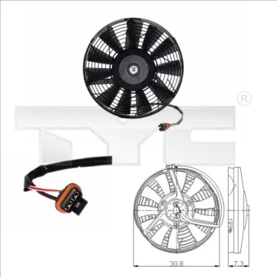 Fan, engine cooling