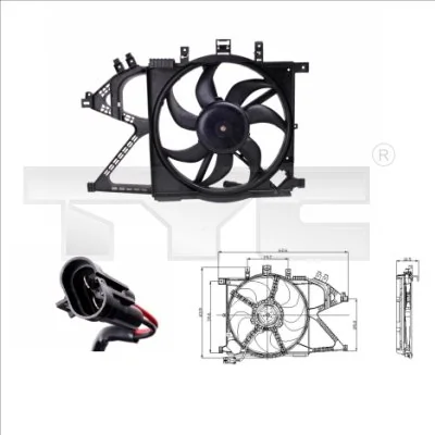 Fan, engine cooling