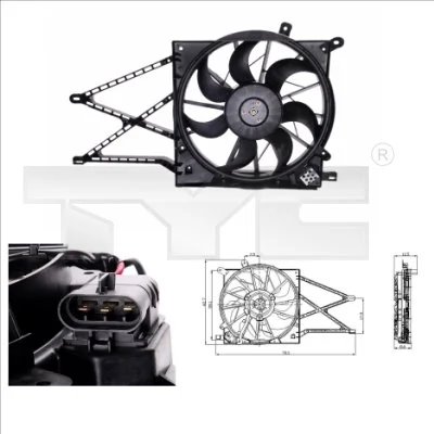 Fan, engine cooling