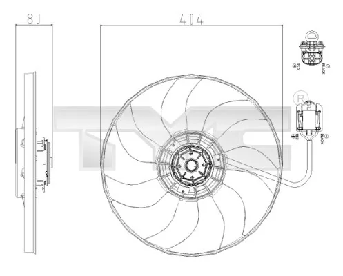 Fan, engine cooling