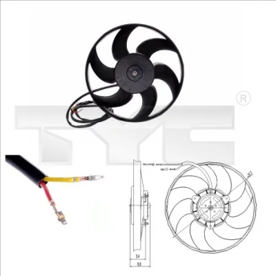 Fan, engine cooling
