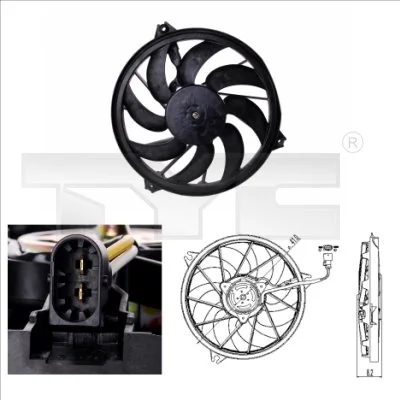 Fan, engine cooling